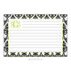 Madison Black Damask Recipe Box and Recipe Cards Image 2 of 3